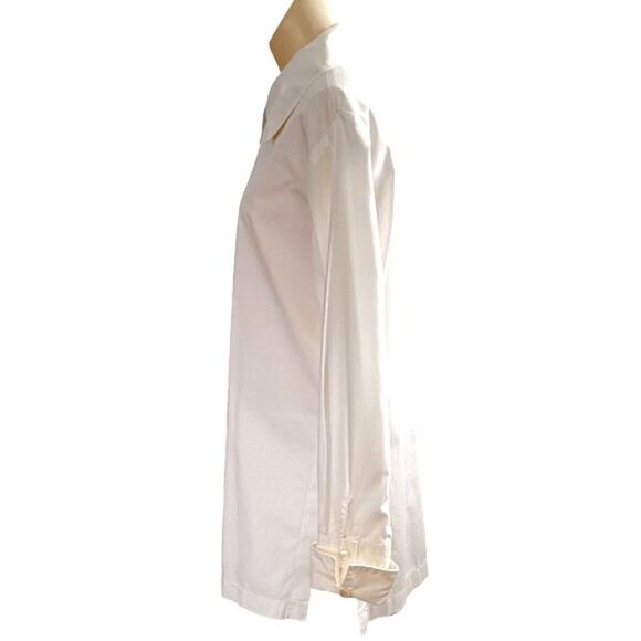 Printemps France Z Victory White Cotton Neapolitan Cuff Puritan Collar Blouse - Picture 9 of 16